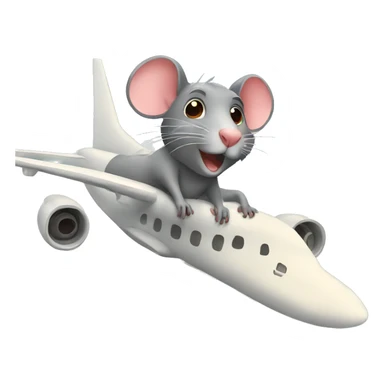rat on an airplane sticker