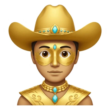 A person with a Gold chalino sticker