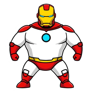 Captain underpants in iron man suit  sticker