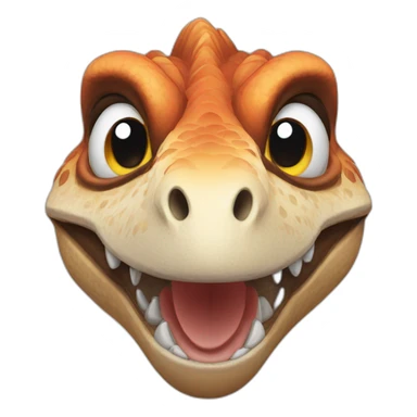 winking raptor head sticker