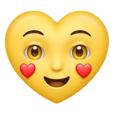 Shaking face emoji but with heart shaped eyes sticker