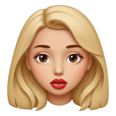 Girl kisses  sticker