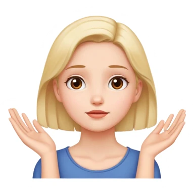 Girl with hands around neck looking up sticker