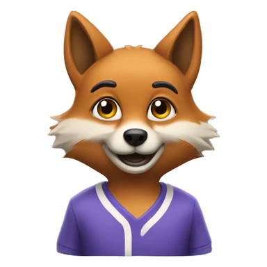 Una volpe che balla sticker