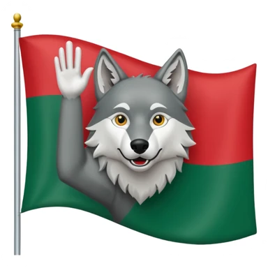 Alte Tschetschenien Flagge mit den wolf drauf sticker