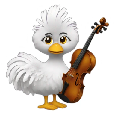Viola plumage qui Twerk sticker