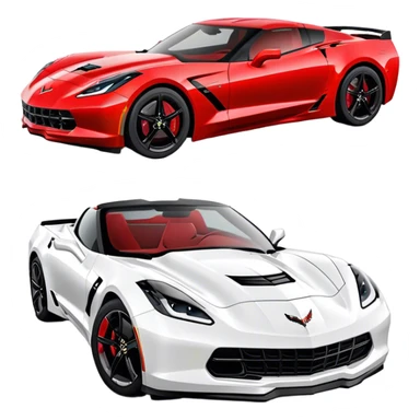Chevrolet Corvette - Chevrolet (Model Year: 2022) (Iconic colour: Red) sticker
