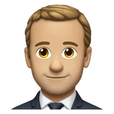 Macron qui rit  sticker