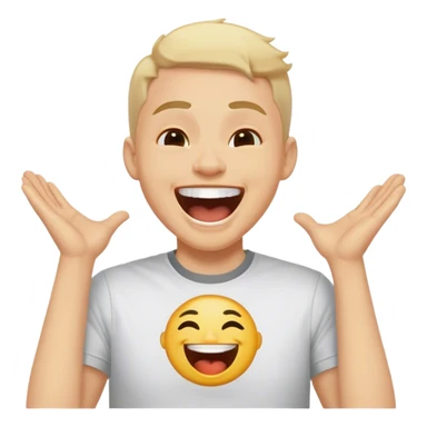 a very laughing tee sticker