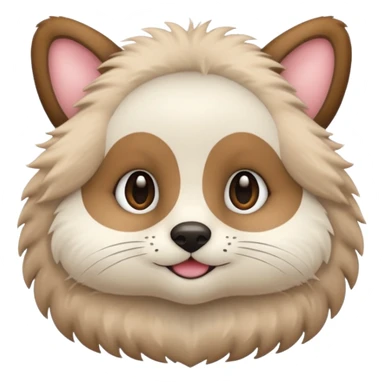 cute animal half sticker
