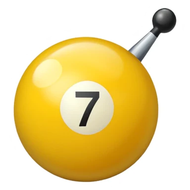 billiard ball 7 number sticker