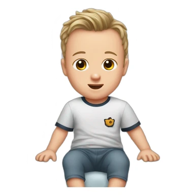 Jonathan Toews as a toddler in a crib sticker