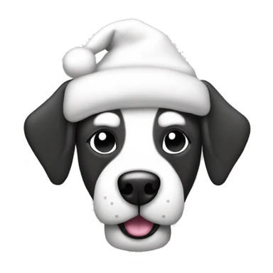 christmas dog black and white monochrome for laser svg sticker