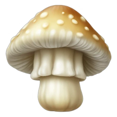 cute oyster mushroom in a character sticker