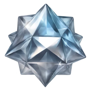 magic globe diamond chrome four-point star diamond sticker