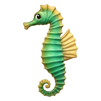 seahorse with top sticker