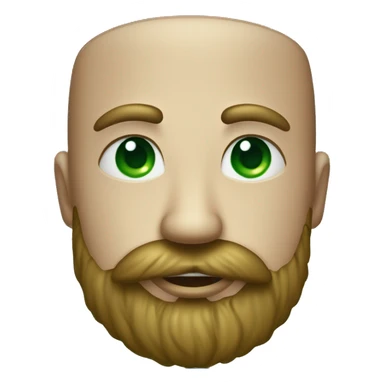 Homme cheuveu boucle aux yeux vert avec une barbe qui fait un bisous avec un coeur sticker