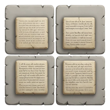 Hand-carved tablets evolving into printed manuscripts sticker
