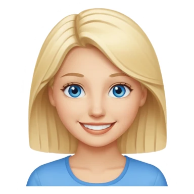 woman blonde sticker