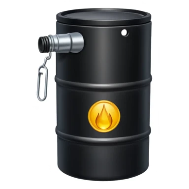 create a realistic canister of oil sticker