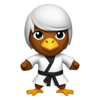 karate female chicken sticker