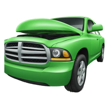 Car dodge green  sticker
