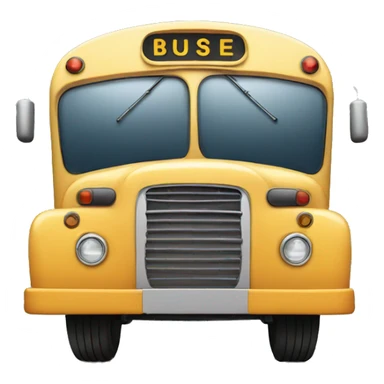 Bus with sunglasses  sticker