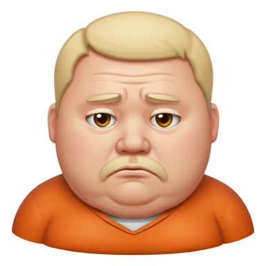 Fat sad guy sticker
