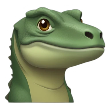 Sad Komodo dragon sticker