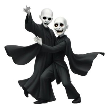 Voldemort and Harry dancing sticker
