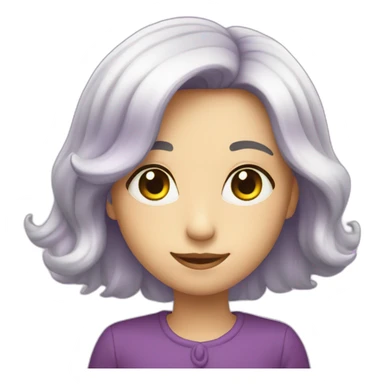 cœur violet sticker