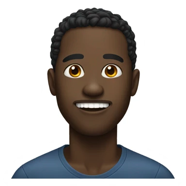 black man with overbite  sticker