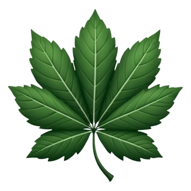 Trébol de 5 hojas blanco y negro  sticker