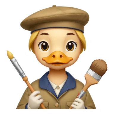 pato artista sticker