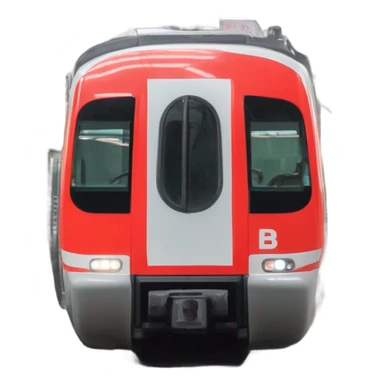 S-Bahn-Hamburg (Roter Schnellzug mit weißen Türen und weißem Streifen am Boden, vorne silberne Front mit Logo "DB") sticker