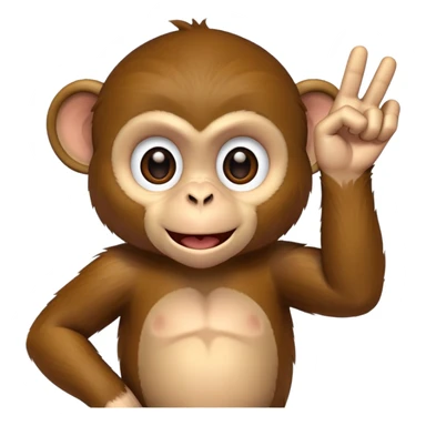 Monkey flipping you off sticker