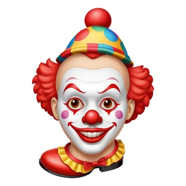 El payaso con la suela roja  sticker
