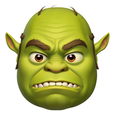 iconic Shrek face sticker