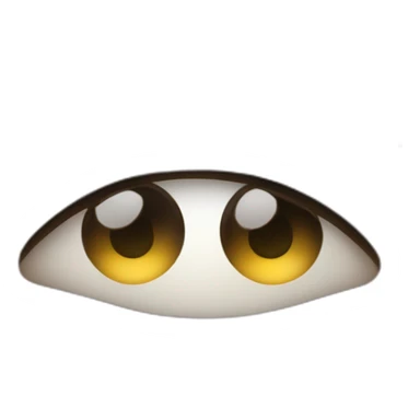 Closed eye with eyebrow touched by Index finger sticker
