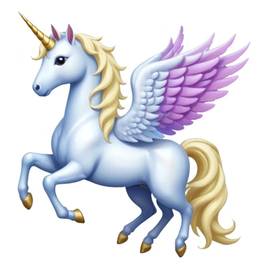 A unicorn fly with wings sticker