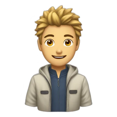 Мальчик в панике hajime sticker