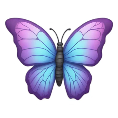Butterfly with brain wings sticker