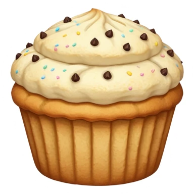 white coloured vanilla muffin sticker