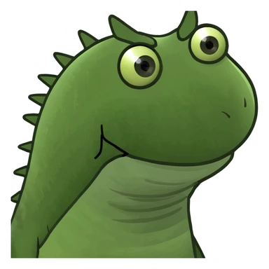 worm with spikes sticker