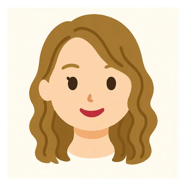 Remove the neck completely so only the head remains, keep the Irasutoya style with soft colors, round features, and a friendly expression. Maintain the original style's gentle and simple aesthetic. sticker