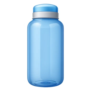 Blue water bottle sticker