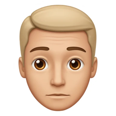 not sure male face sticker