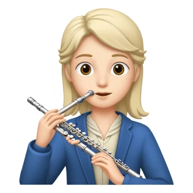 Player of flute sticker