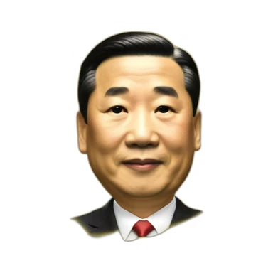Yellow y2k Xi jinping sticker