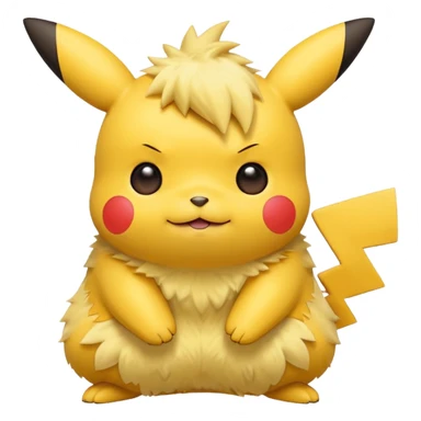 Pikachu snuggly sticker